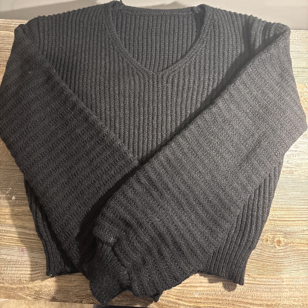 Black sweater.